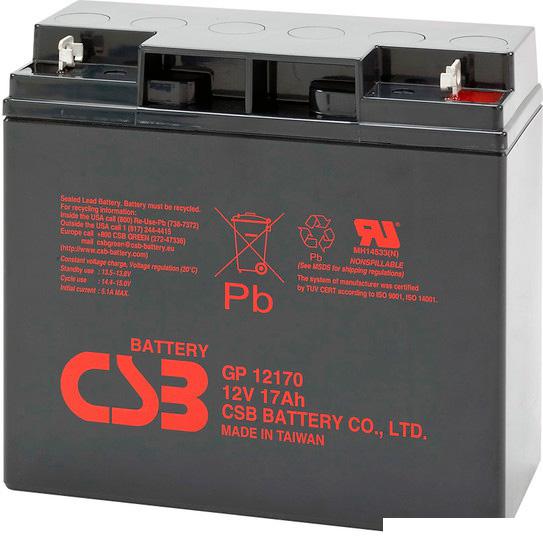 Аккумулятор для ИБП CSB GP12170 (12В/17 А·ч)