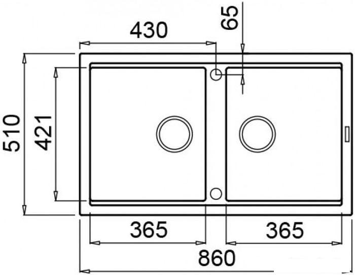 Кухонная мойка Elleci Best 450 Dark Grey K99- фото2