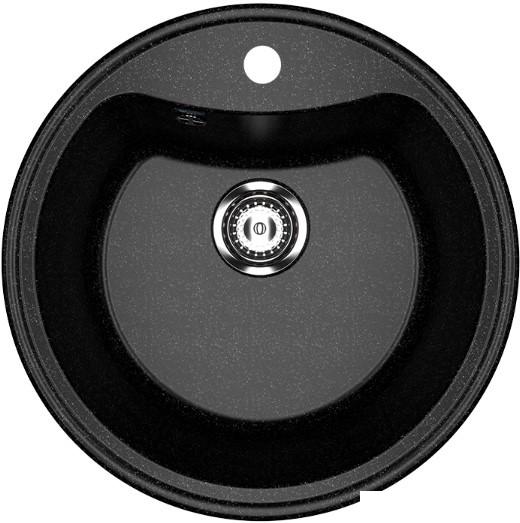 Кухонная мойка Ulgran U-601 (308 черный)- фото