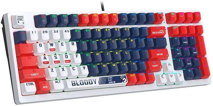 Клавиатура A4Tech Bloody S98 Sports Navy (Bloody BLMS Red)- фото2