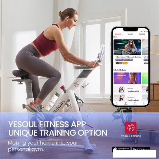 Велотренажер DFC Yesoul Smart M1 (белый)- фото2