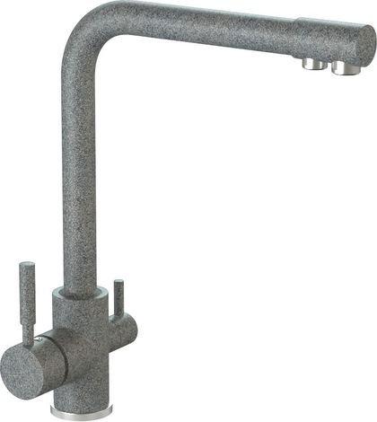 Смеситель MARRBAXX Карельский камень КМ006/Q8 (серый/темно-серый)- фото