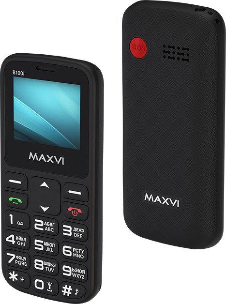 Телефон Maxvi B100i (черный)- фото2