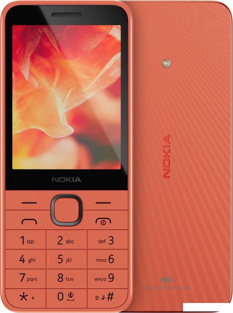 Кнопочный телефон Nokia 215 4G (2024) Dual SIM TA-1613 (персиковый)- фото