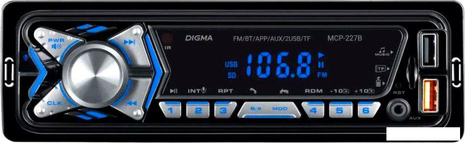 USB-магнитола Digma MCP-227B- фото