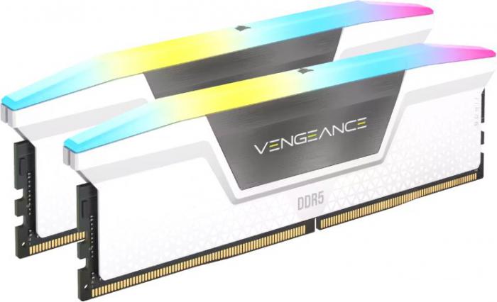 Оперативная память Corsair Vengeance RGB 2x16ГБ DDR5 6400 МГц CMH32GX5M2B6400C36W- фото