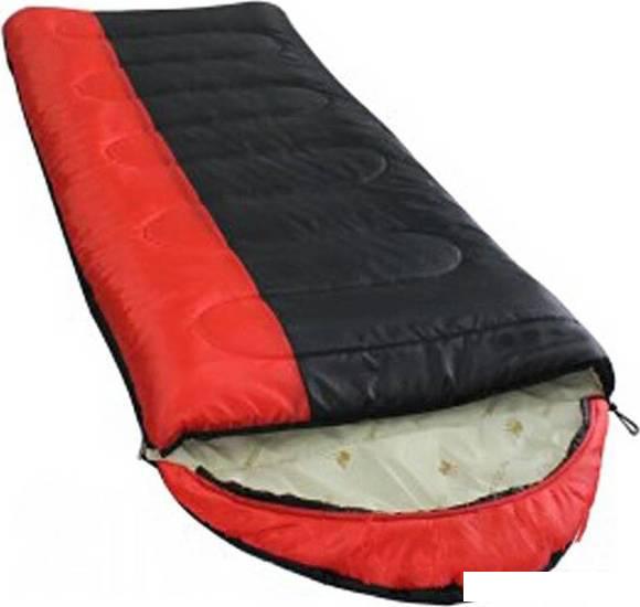 Спальный мешок BalMax Аляска Camping Plus Series -5 (правая молния, красный/черный)