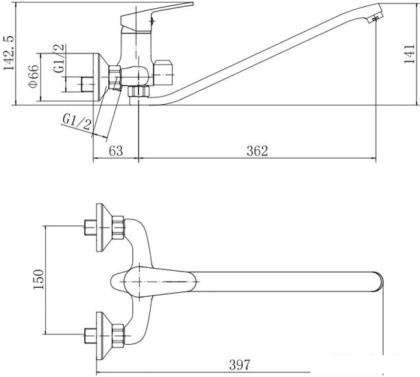 Смеситель Fashun A2216- фото2