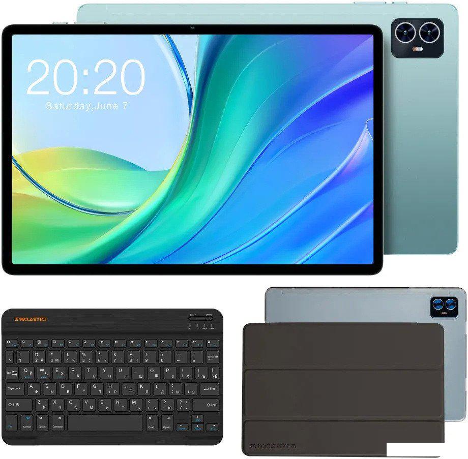 Планшет Teclast M50 6GB/128GB LTE (бирюзовый, с чехлом и клавиатурой)- фото