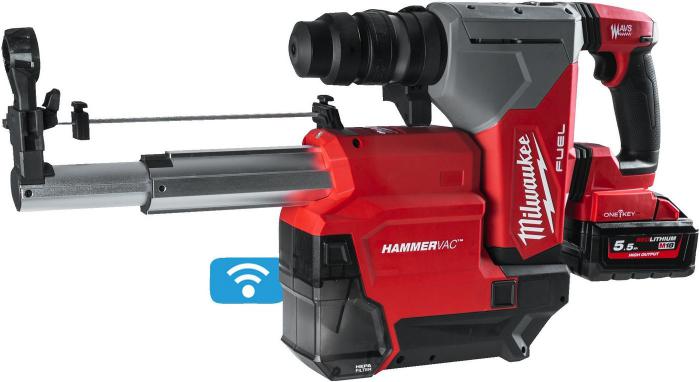 Перфоратор Milwaukee M18 ONE FHX DEL-552C Fuel 4933478506 (с 2-мя АКБ, кейс)- фото2
