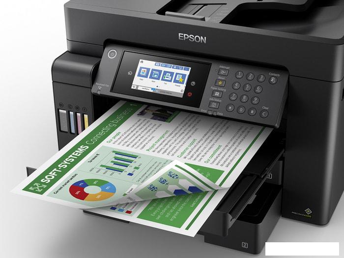 МФУ Epson L15150 (ресурс стартовых контейнеров 7500/6000, контейнер 008)- фото4