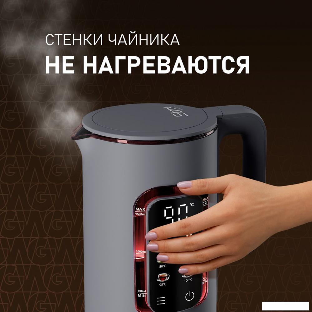 Электрический чайник Weissgauff WK 1500 Dt Touch BodyCool- фото3