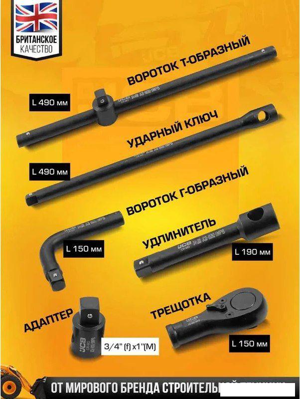 Универсальный набор инструментов JCB 68262-5MPB (59043)- фото3