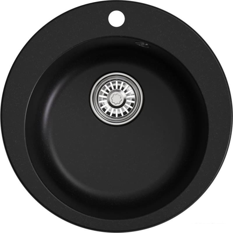Кухонная мойка Mixline ML-GM13 551898 (ультра-черный)- фото