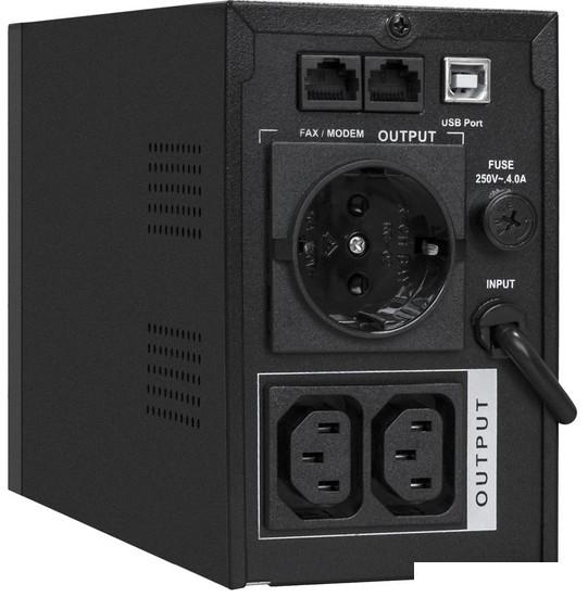 Источник бесперебойного питания ExeGate Power Smart ULB-1000.LCD.AVR.2SH EX292791RUS- фото2