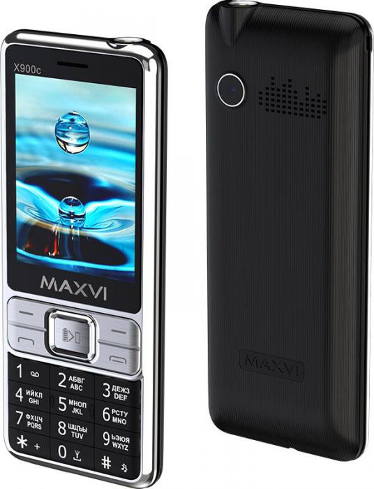 Кнопочный телефон Maxvi X900c (черный)- фото