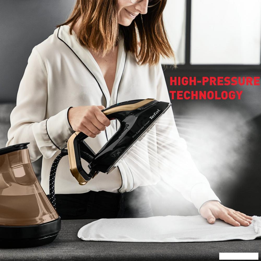 Утюг Tefal Pro Express Vision GV9823E1 (золотой/черный)- фото4