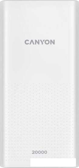 Внешний аккумулятор Canyon CNE-CPB2001W 20000mAh (белый)- фото2