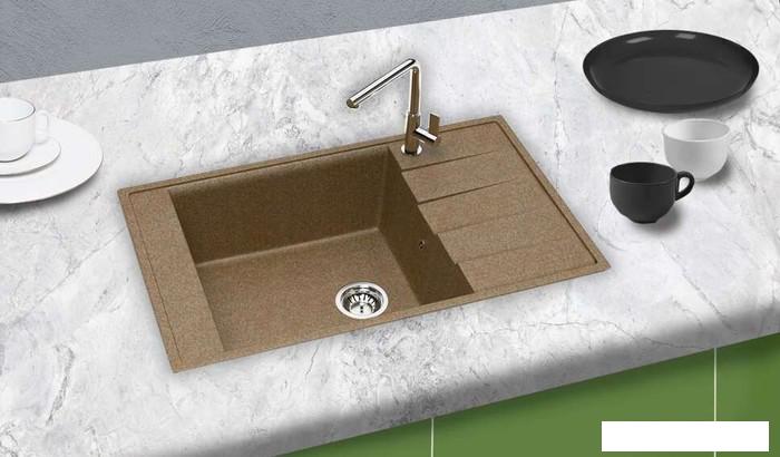 Кухонная мойка Berge BR-8005 (терракот)- фото2