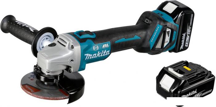 Угловая шлифмашина Makita DGA513RTJ (с 2-мя АКБ)- фото