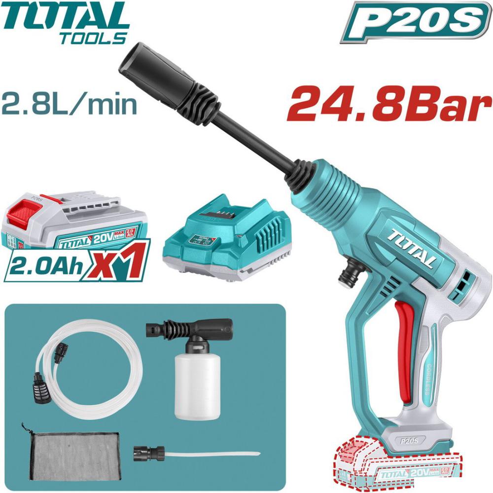 Мойка высокого давления Total TPWLI20362 (с 1-им АКБ)