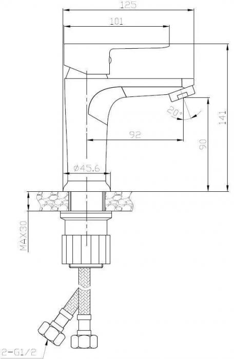 Смеситель Voda Snow SW 26 TW- фото2
