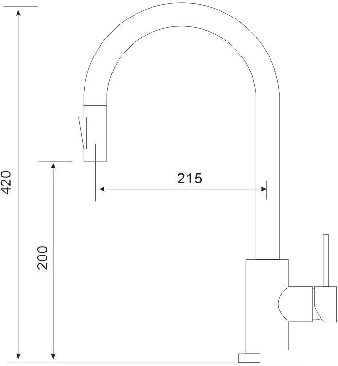 Смеситель Gross Aqua Neosteel 3140609SS- фото2