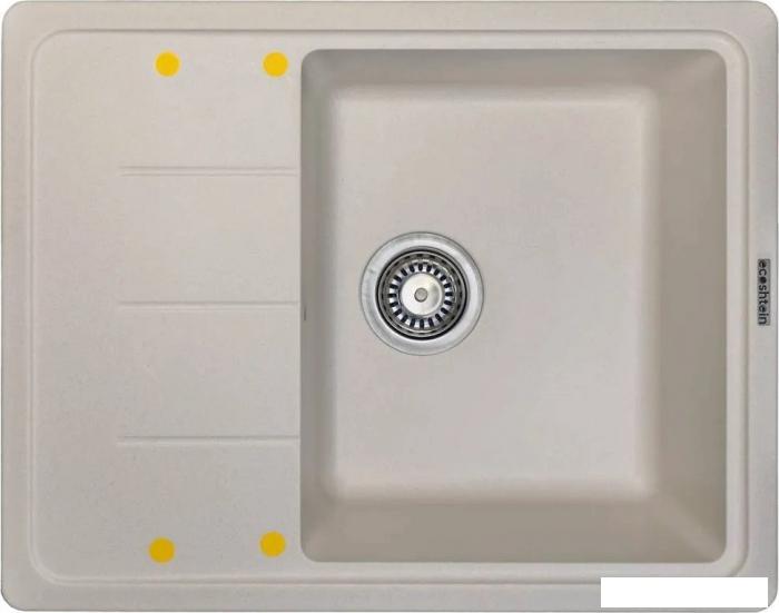 Кухонная мойка Ecoshtein Rechteck 620 (латте)- фото