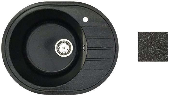 Кухонная мойка БелЭворс New Lux L + смеситель W4998-3-22 (черный)- фото2
