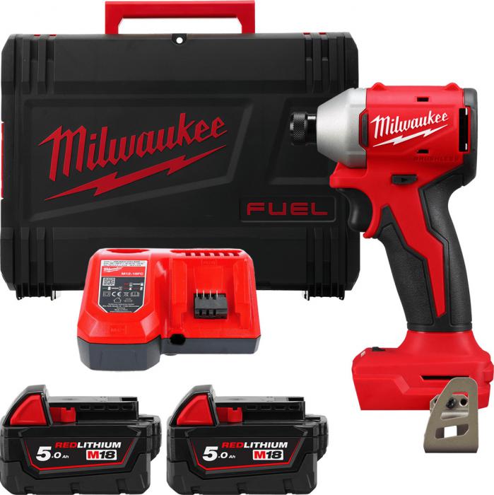 Винтоверт Milwaukee M18 M18BLIDR-502X 4933492843 (с 2-мя АКБ, кейс)- фото