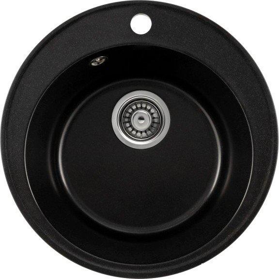 Кухонная мойка Saniteco Nova (оникс с сифоном)