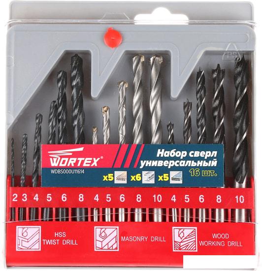 Набор оснастки Wortex WDBS000U11614 (16 предметов)