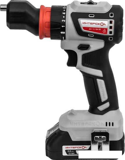 Дрель-шуруповерт Интерскол Комби ДА-13/18В (с 2-мя АКБ, кейс)- фото4