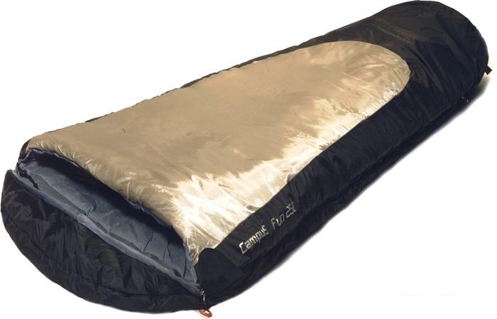 Спальный мешок Campus Campus Fun 250 R-zip (правая молния, золотистый/черный)- фото