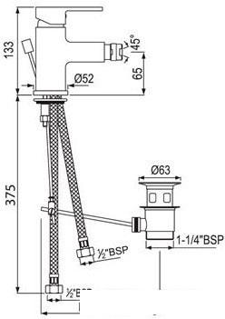 Смеситель Jaquar Fusion FUS-CHR-29213B- фото2