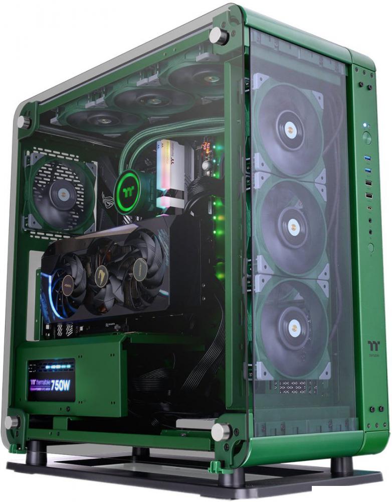 Корпус Thermaltake Core P6 Tempered Glass Racing Green CA-1V2-00MCWN-00- фото
