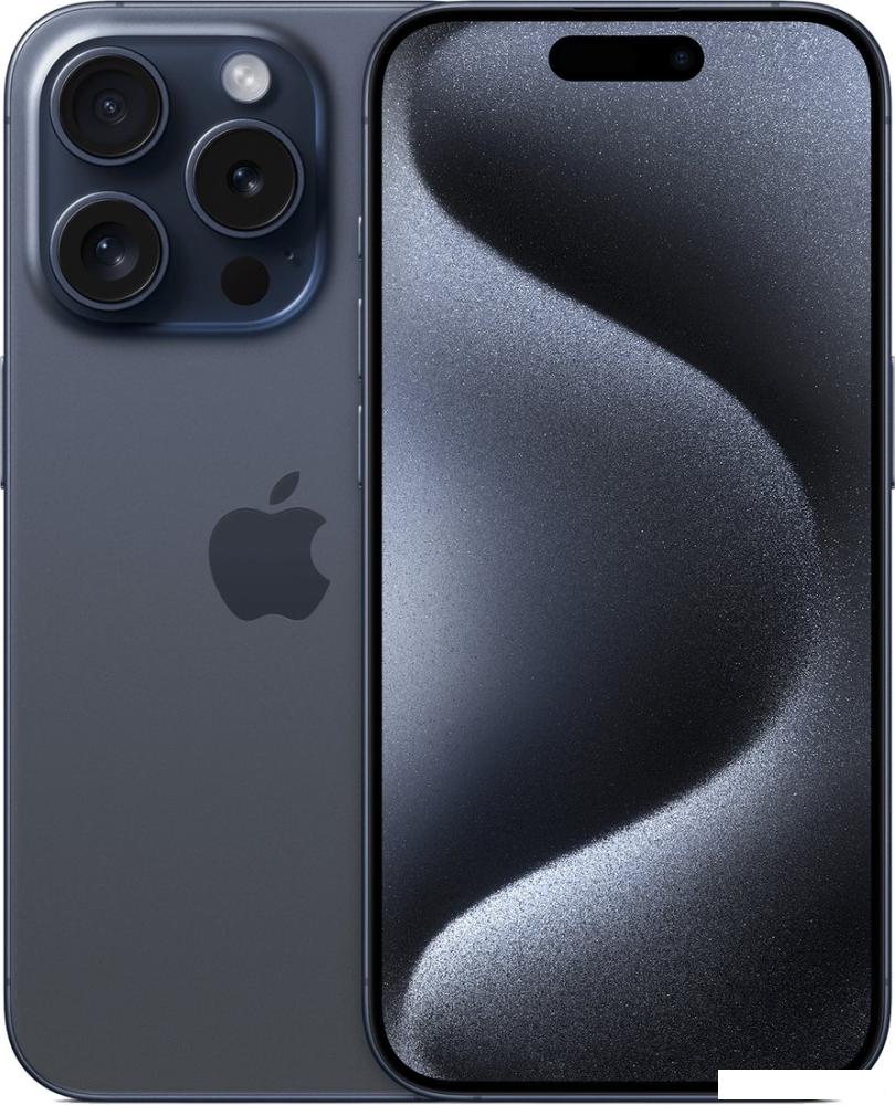 Смартфон Apple iPhone 15 Pro Dual SIM 1TB (синий титан)- фото