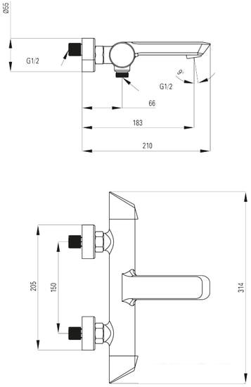 Смеситель Deante Arnika Titanium BQA D10M- фото3