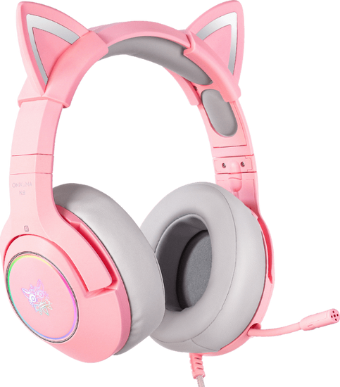 Наушники Onikuma K9 Cat Ears (розовый)- фото2