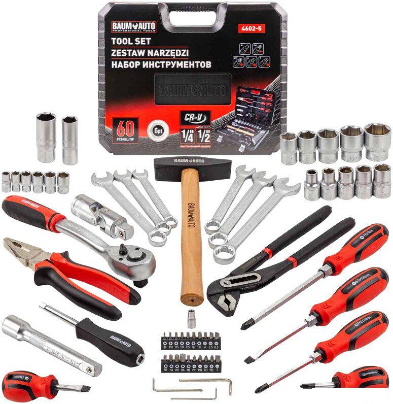 Универсальный набор инструментов BaumAuto BM-4602-5 (60 предметов)