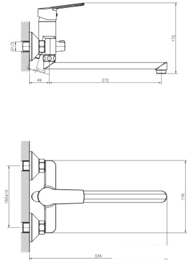 Смеситель Decoroom DR22043- фото2