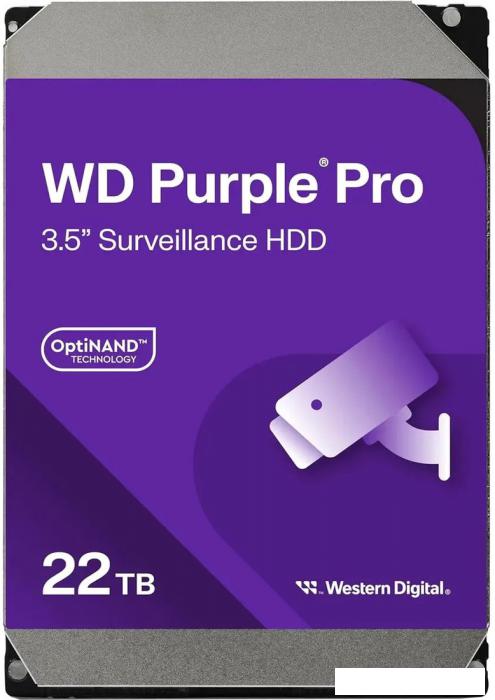 Жесткий диск WD Purple Pro 22TB WD221PURP- фото