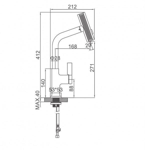 Смеситель Ledeme L6099A-4- фото4