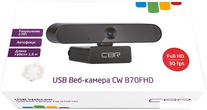 Веб-камера CBR CW 870FHD (чёрный)- фото2