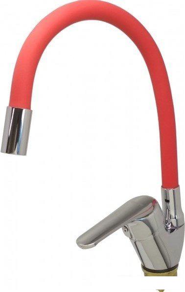 Смеситель Ledeme L4132-1 (хром/красный)