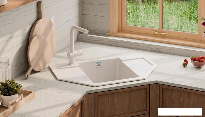 Кухонная мойка Ulgran U-609 (344 ультра-черный)- фото2