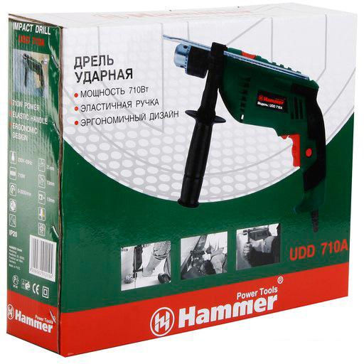 Ударная дрель Hammer UDD710A- фото4