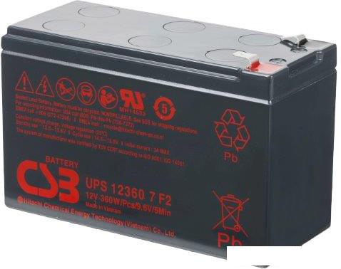 Аккумулятор для ИБП CSB UPS123607 F2 (12В/7.5 А·ч)