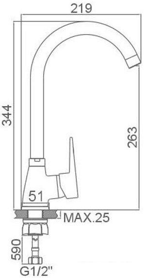 Смеситель Loffrey LF84012W- фото2
