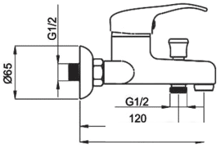 Смеситель Rubineta P-10/K Star (P10K01)- фото2